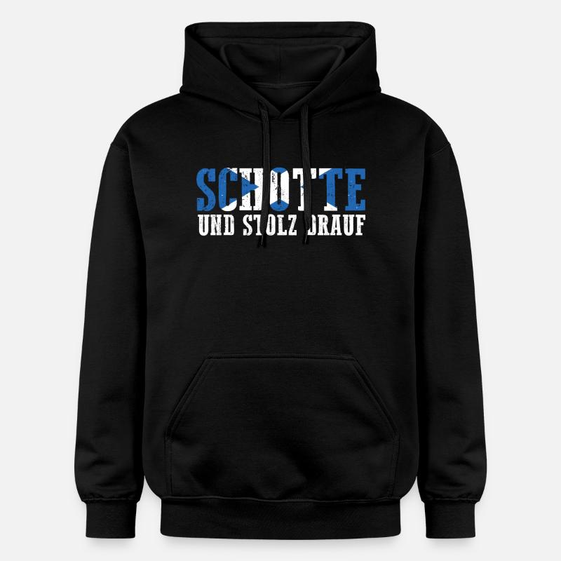 Ecossais Ecosse Ecosse Ecosse - Sweat à capuche Softstyle® Gildan Unisexe - noir
