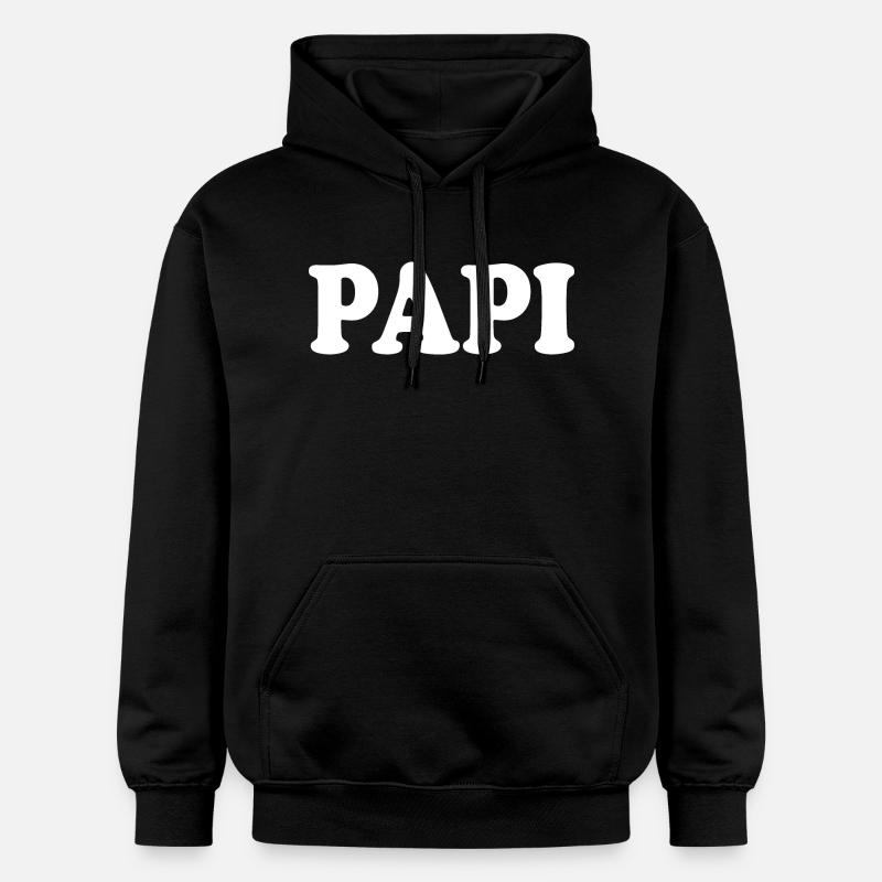 Papi - Sweat à capuche Softstyle® Gildan Unisexe - noir