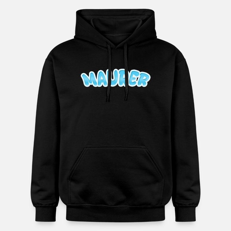 Gift for bricklayer - Gildan Unisex Softstyle® Midweight Hoodie - black
