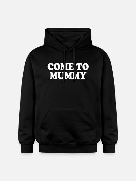 come to mummy - Gildan Unisex Softstyle® Midweight Hoodie - black