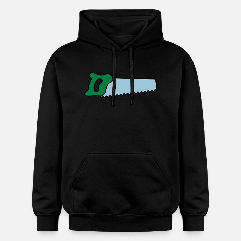säge - Gildan Unisex Softstyle® Midweight Hoodie - Schwarz