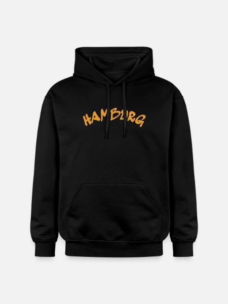 Hamburg - Hansestadt - Deutschland - Germany - Gildan Unisex Softstyle® Midweight Hoodie - Schwarz