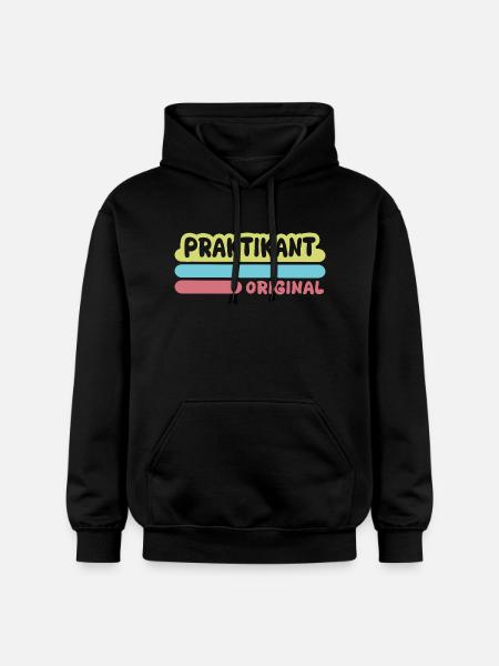 Intern as first name - Gildan Unisex Softstyle® Midweight Hoodie - black