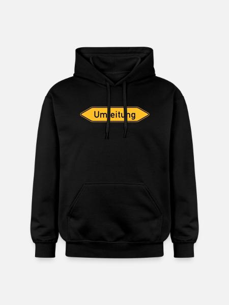 Umleitung Doppelt - Gildan Unisex Softstyle® Midweight Hoodie - Schwarz
