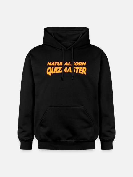 Natural born quizmaster 3col - Gildan Unisex Softstyle® Midweight Hoodie - black