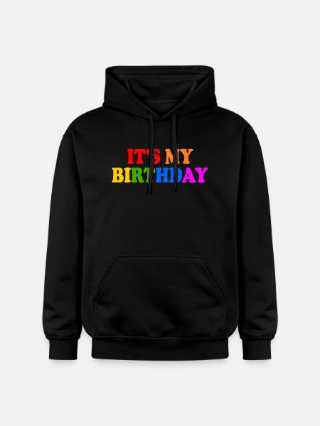 Its my birthday - Gildan Unisex Softstyle® Midweight Hoodie - black