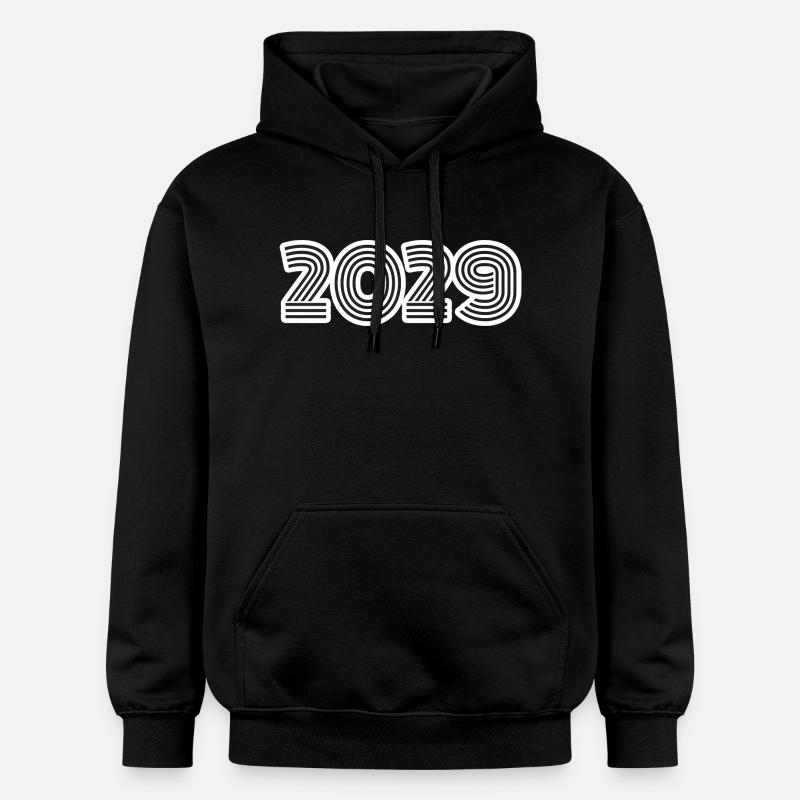 Né en 2029 - Sweat à capuche Softstyle® Gildan Unisexe - noir