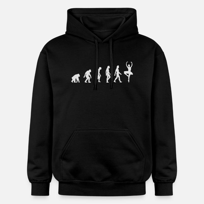 L'évolution des ballerines - Sweat à capuche Softstyle® Gildan Unisexe - noir