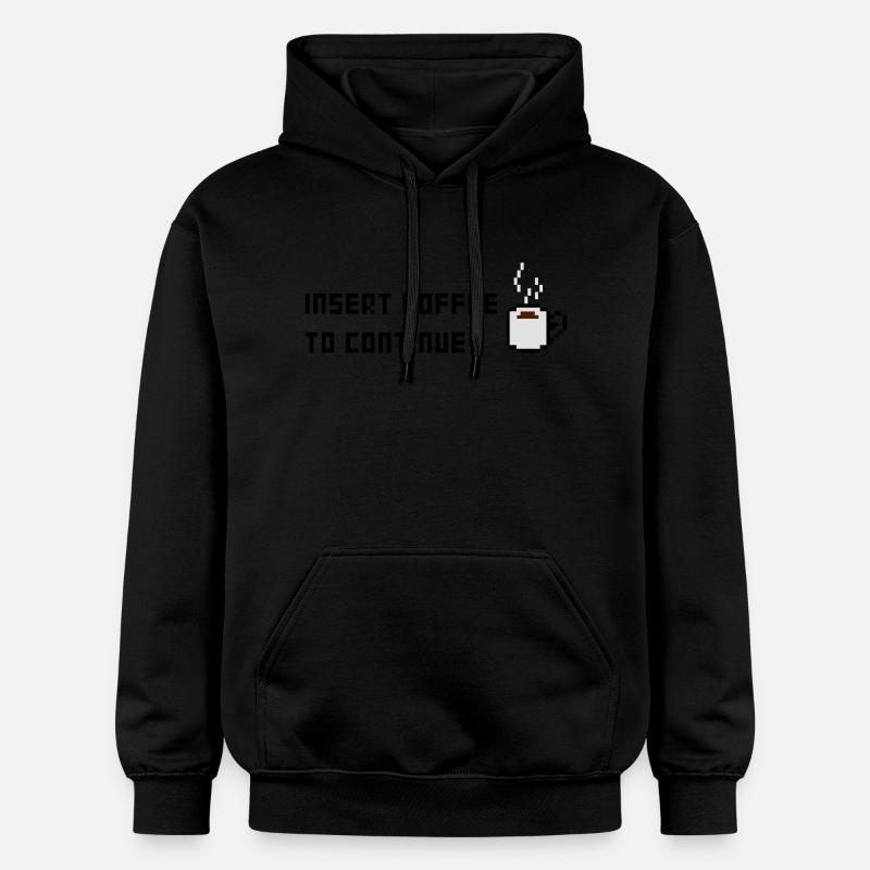 Insérez café pour continuer - Sweat à capuche Softstyle® Gildan Unisexe - noir