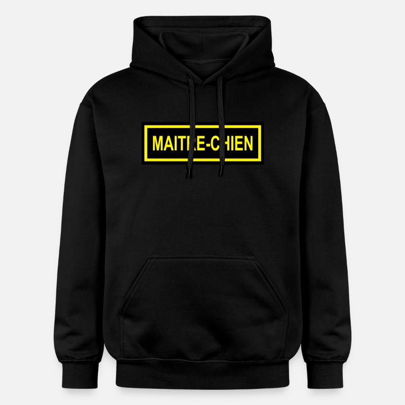 Ecusson Maitre-Chien horiz 2c - Sweat à capuche Softstyle® Gildan Unisexe - noir