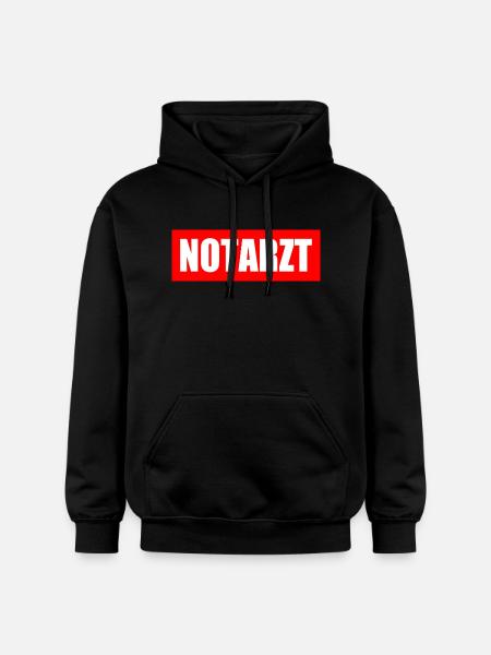 Notarzt - Gildan Unisex Softstyle® Midweight Hoodie - Schwarz