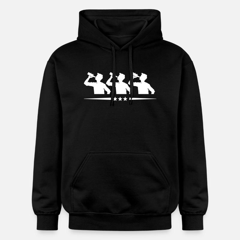 Trinker Team Flasche - Gildan Unisex Softstyle® Midweight Hoodie - Schwarz