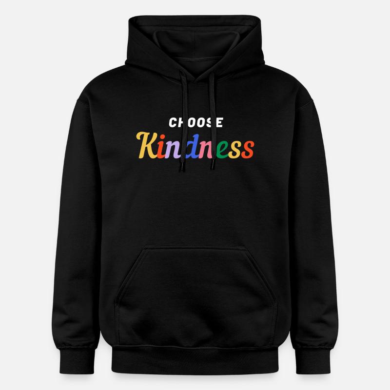 Choose Kindness-Pride - Gildan Unisex Softstyle® Midweight Hoodie - Schwarz