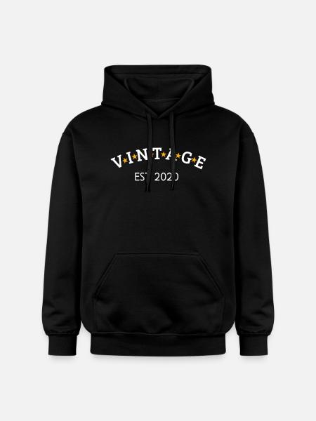 Jahrgang ist 2020 - Gildan Unisex Softstyle® Midweight Hoodie - Schwarz