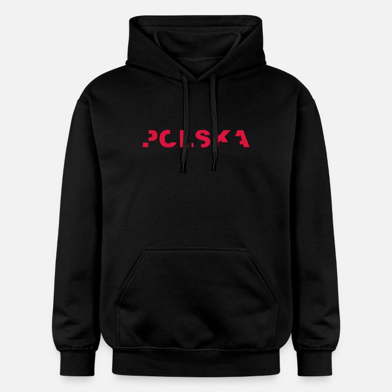 Polska Lettrage - Polen - Pologne - polnisch - Sweat à capuche Softstyle® Gildan Unisexe - noir