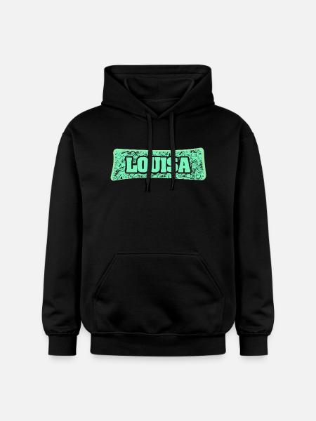 Louisa - Gildan Unisex Softstyle® Midweight Hoodie - Schwarz