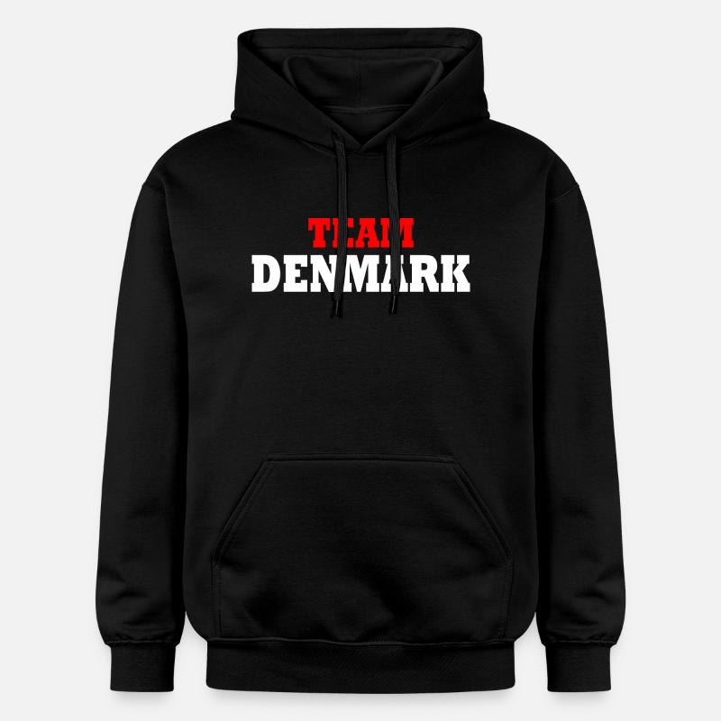 Team denmark - Sweat à capuche Softstyle® Gildan Unisexe - noir