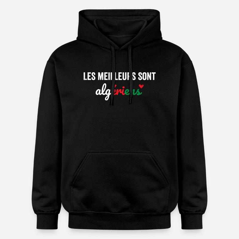 Les meilleurs sont Algériens - Sweat à capuche Softstyle® Gildan Unisexe - noir