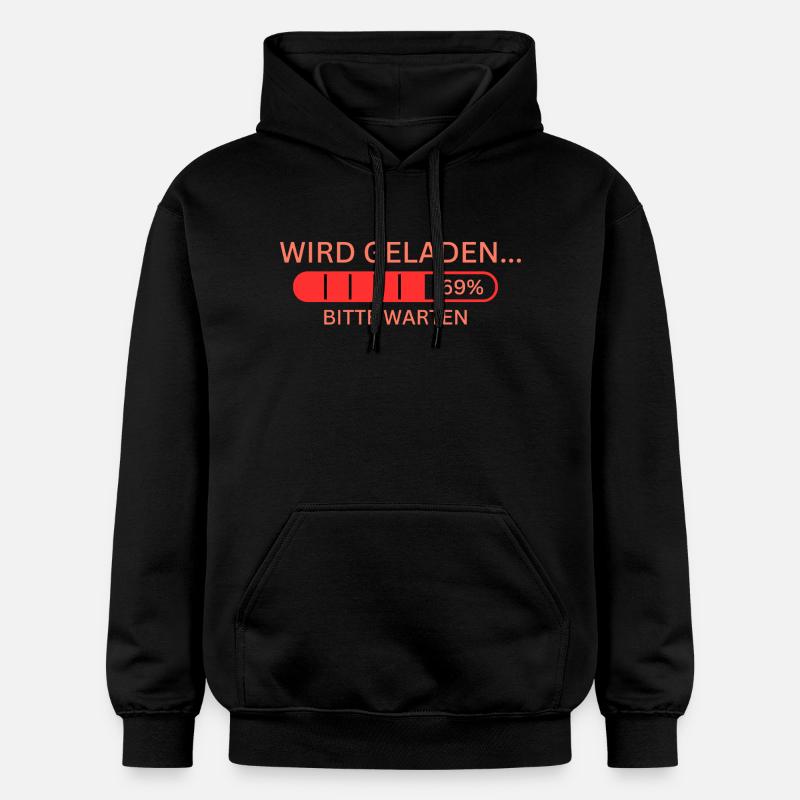 Spruch Tshirt Pullover - Gildan Unisex Softstyle® Midweight Hoodie - Schwarz