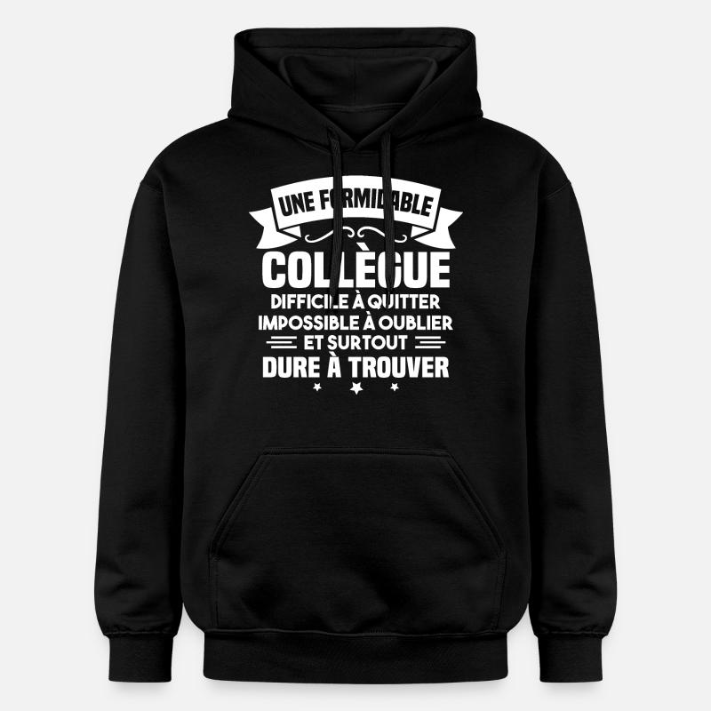 Une formidable collègue difficile - Sweat à capuche Softstyle® Gildan Unisexe - noir