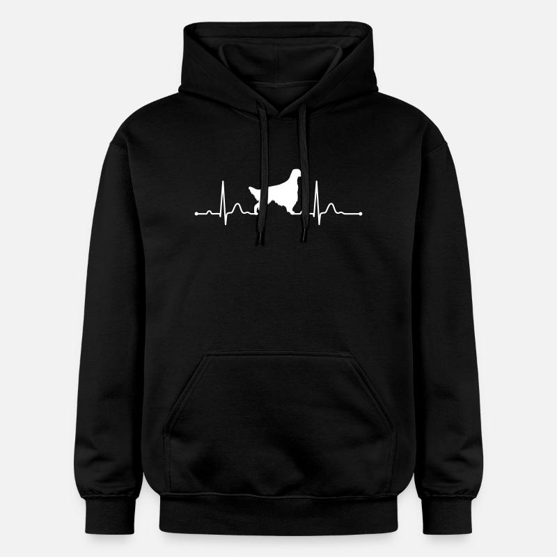 IRISH SETTER heartbeat Rythme cardiaque - Sweat à capuche Softstyle® Gildan Unisexe - noir