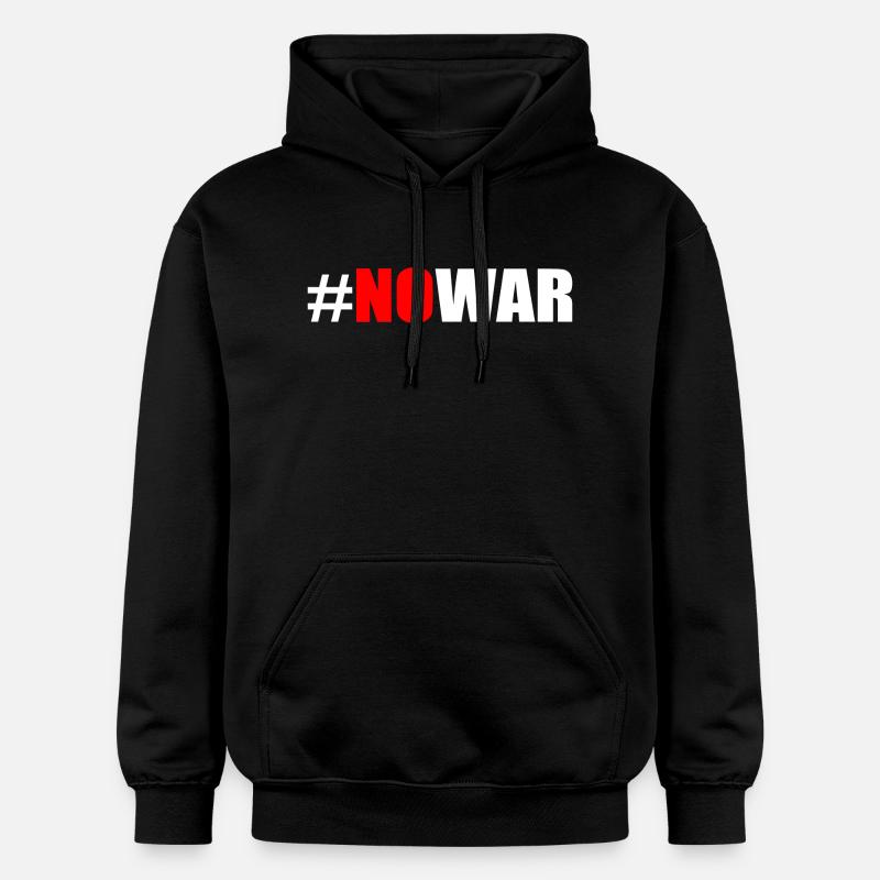 No war - Sweat à capuche Softstyle® Gildan Unisexe - noir