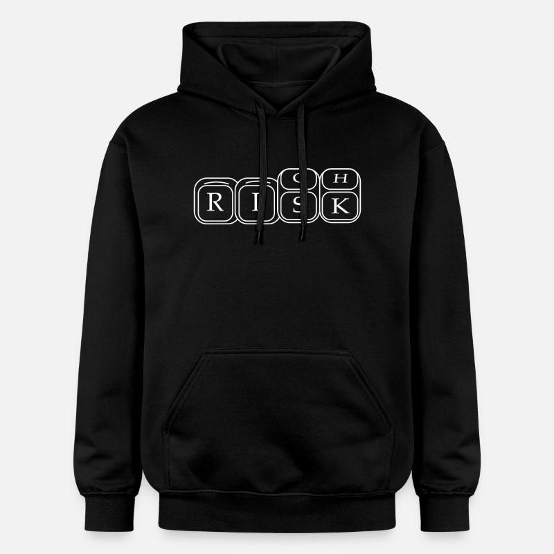 Dés riches et risqués - Sweat à capuche Softstyle® Gildan Unisexe - noir