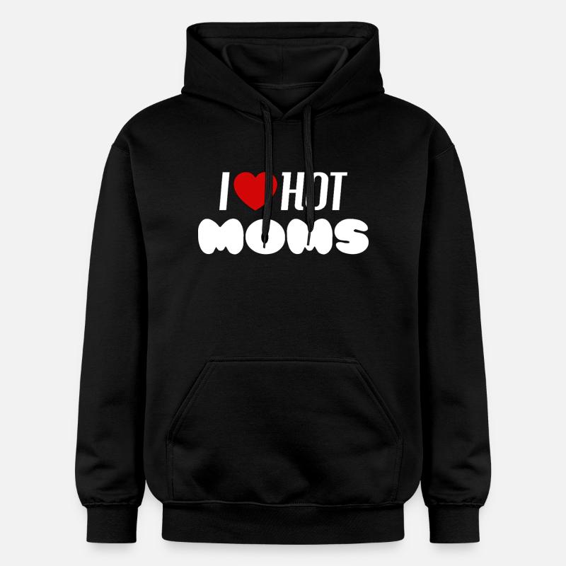 J’adore les mamans sexy - Sweat à capuche Softstyle® Gildan Unisexe - noir