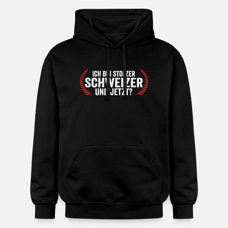 Suisse suisse - Sweat à capuche Softstyle® Gildan Unisexe - noir