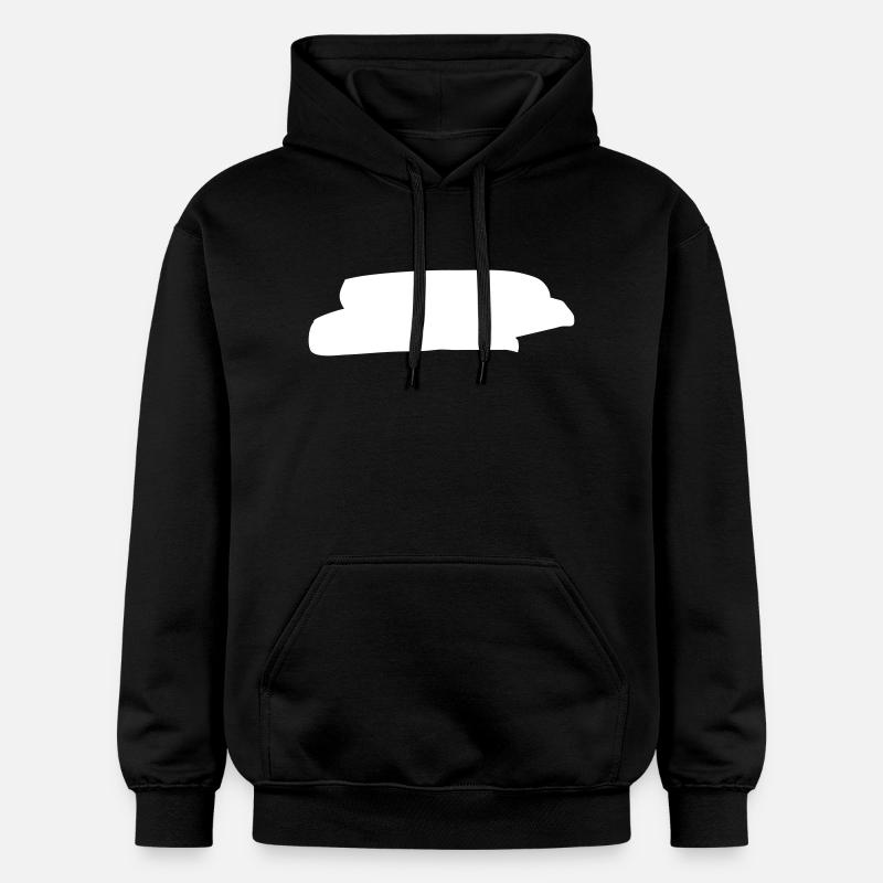Gekritzel Hintergrund Form - Gildan Unisex Softstyle® Midweight Hoodie - Schwarz
