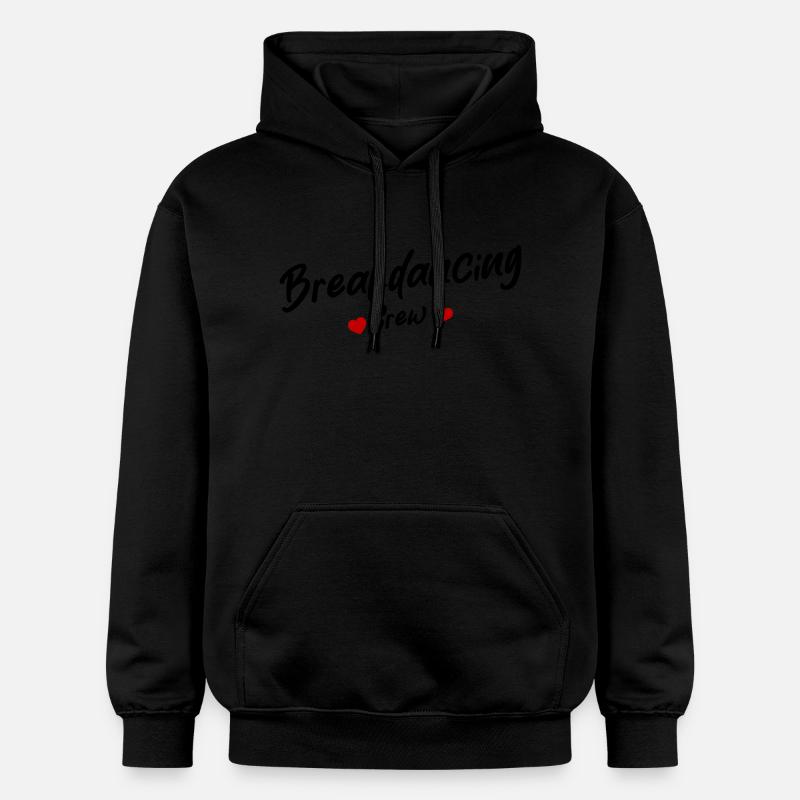 Cœur de l’équipe de breakdance - Sweat à capuche Softstyle® Gildan Unisexe - noir