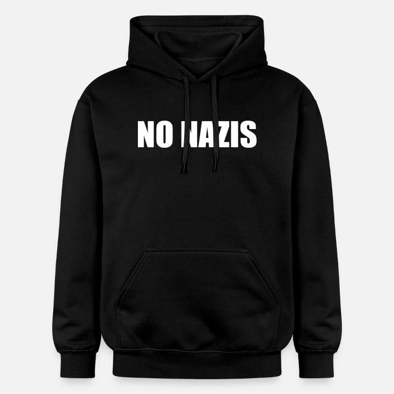 Pas de nazis - Sweat à capuche Softstyle® Gildan Unisexe - noir