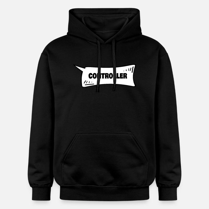 Sprechblase Controller - Gildan Unisex Softstyle® Midweight Hoodie - Schwarz