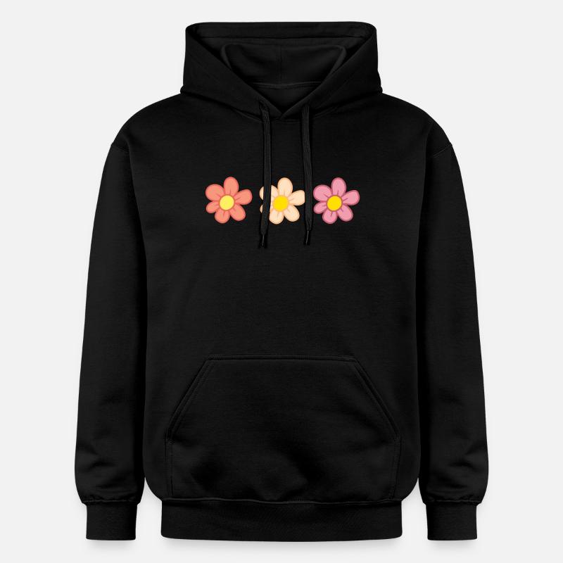 Fleurs - Sweat à capuche Softstyle® Gildan Unisexe - noir