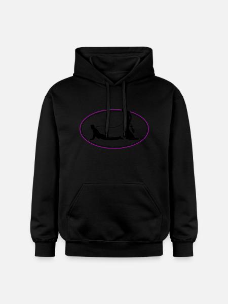 Wedding Newlyweds Leash - Gildan Unisex Softstyle® Midweight Hoodie - black