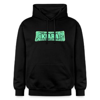 Kiara comme nom de naissance - Sweat à capuche Softstyle® Gildan Unisexe - noir - Devant - Marisol (170cm) & Nik (191cm)