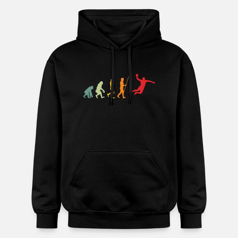 Handball Evolution Développement Rétro - Sweat à capuche Softstyle® Gildan Unisexe - noir