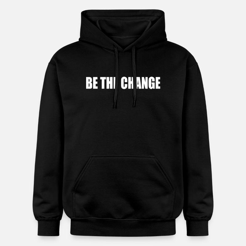 be the change - Sweat à capuche Softstyle® Gildan Unisexe - noir
