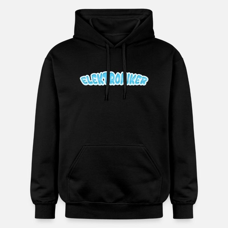 Electronics technician as electronics technician - Gildan Unisex Softstyle® Midweight Hoodie - black