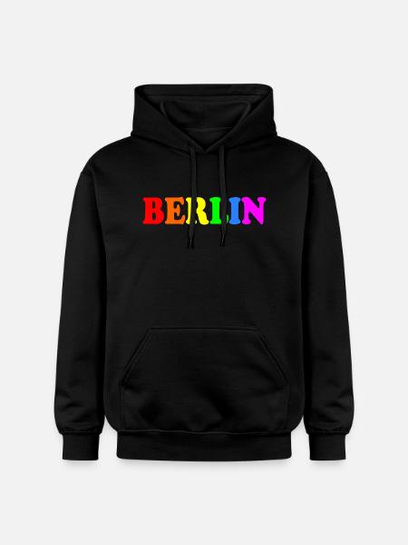 Berlin - Gildan Softstyle® Midweight unisex-hoodie - sort