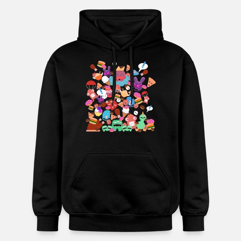 Petits monstres - Sweat à capuche Softstyle® Gildan Unisexe - noir