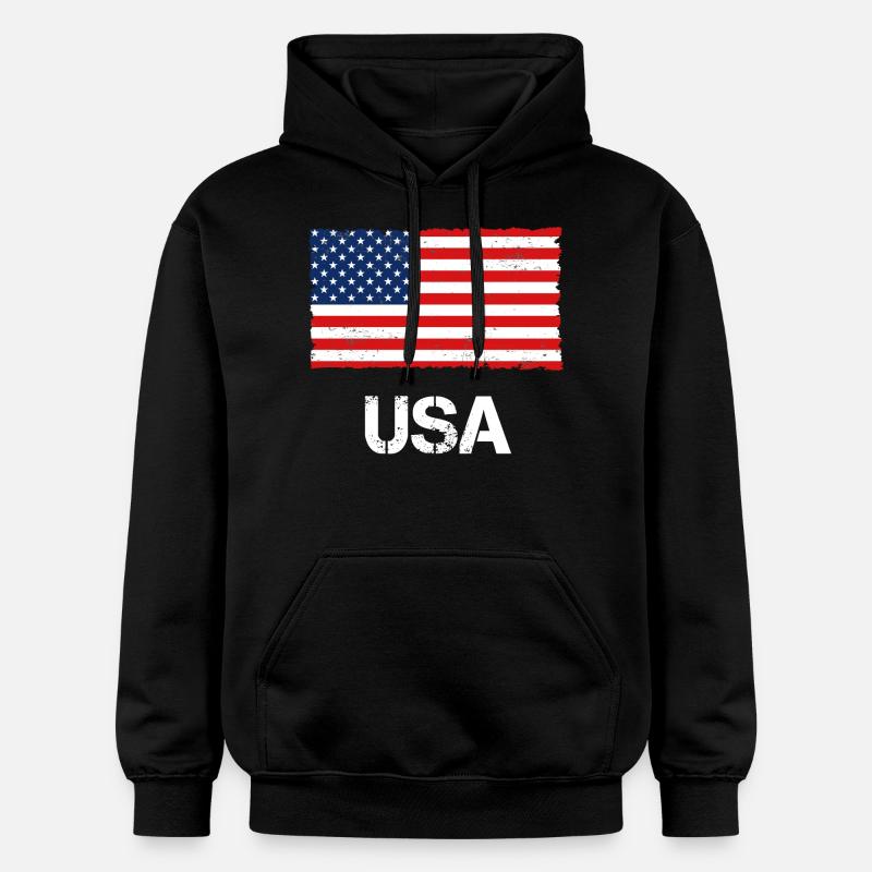 États-Unis - Sweat à capuche Softstyle® Gildan Unisexe - noir