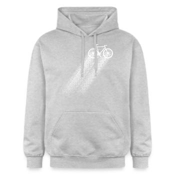 Bicycle Cycling Bicycle Tour - Gildan Unisex Softstyle® Midweight Hoodie - light heather grey - Front - Liana (172cm) & Jaron (178cm)