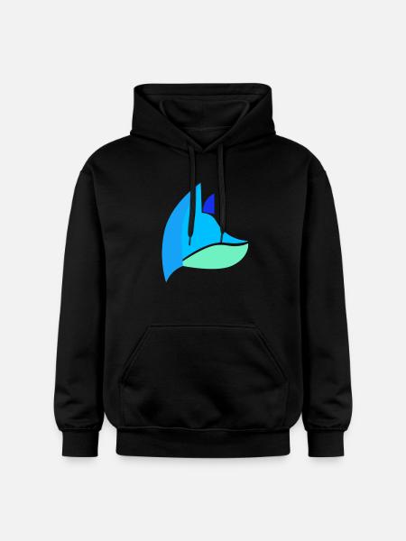 Fox blue - Gildan Unisex Softstyle® Midweight Hoodie - black