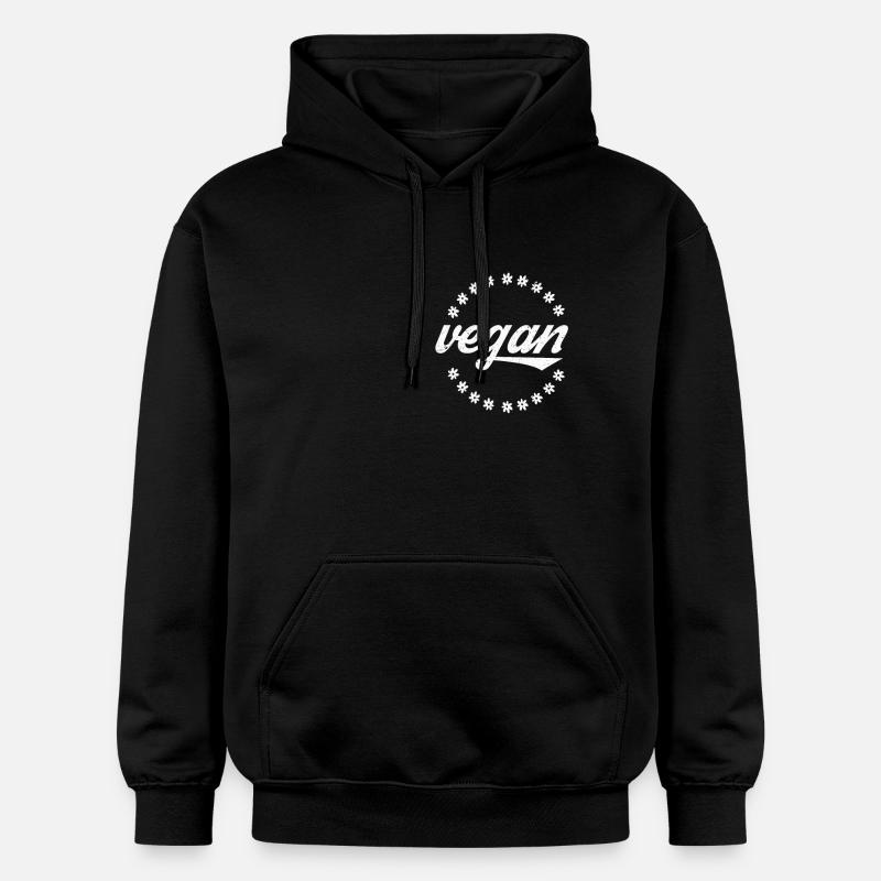 Vegan vegan végétalien - Sweat à capuche Softstyle® Gildan Unisexe - noir