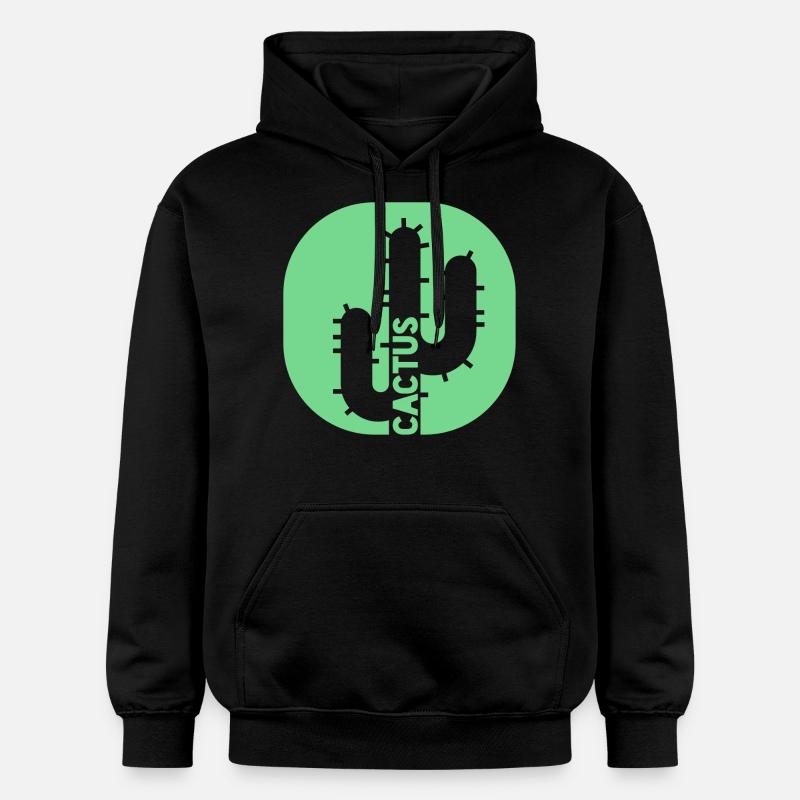 Cactus Vert Cool - Sweat à capuche Softstyle® Gildan Unisexe - noir