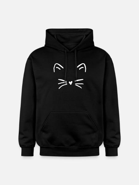 Katze - Gildan Unisex Softstyle® Midweight Hoodie - Schwarz