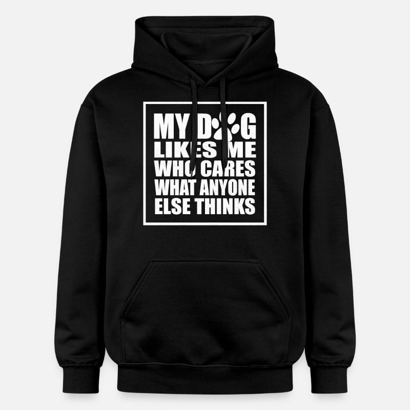 Dog dog énonciations drôles - Sweat à capuche Softstyle® Gildan Unisexe - noir