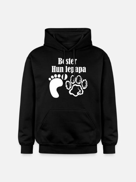 Bester Hundepapa - Gildan Unisex Softstyle® Midweight Hoodie - Schwarz