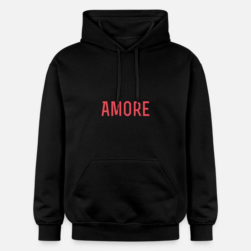 Chemise à déclaration Amore - Sweat à capuche Softstyle® Gildan Unisexe - noir